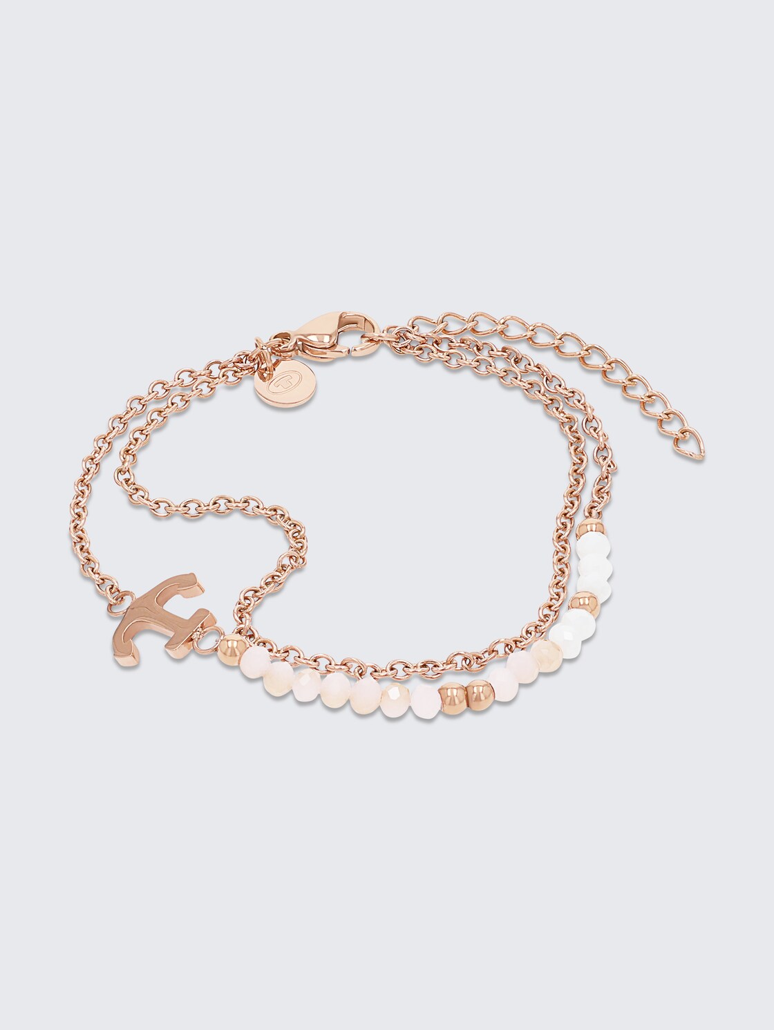 Gliederarmkette Anker aus Edelstahl rosé - rose gold