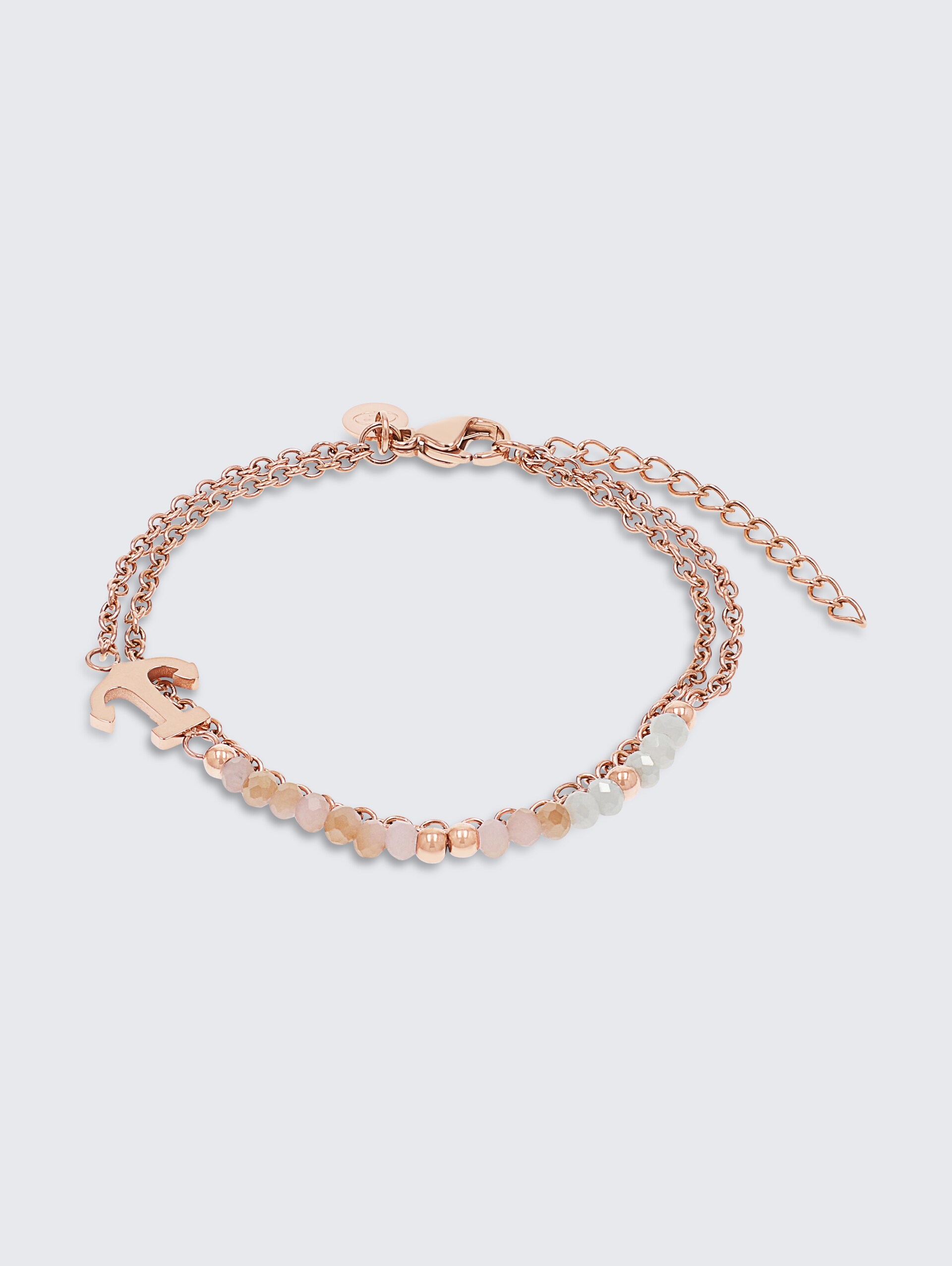 Gliederarmkette Anker aus Edelstahl rosé - rose gold