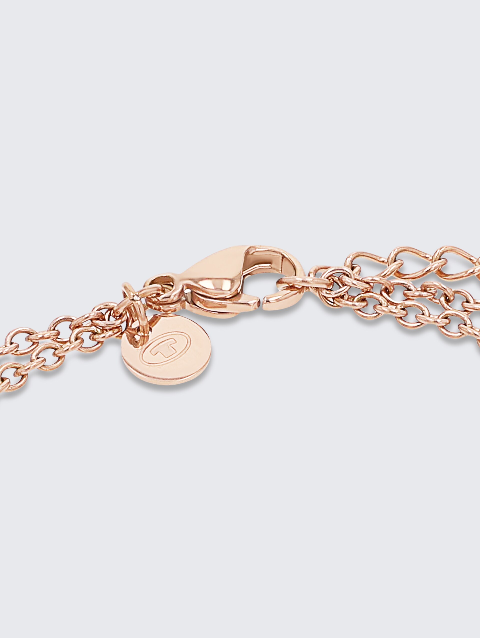 Gliederarmkette Anker aus Edelstahl rosé - rose gold