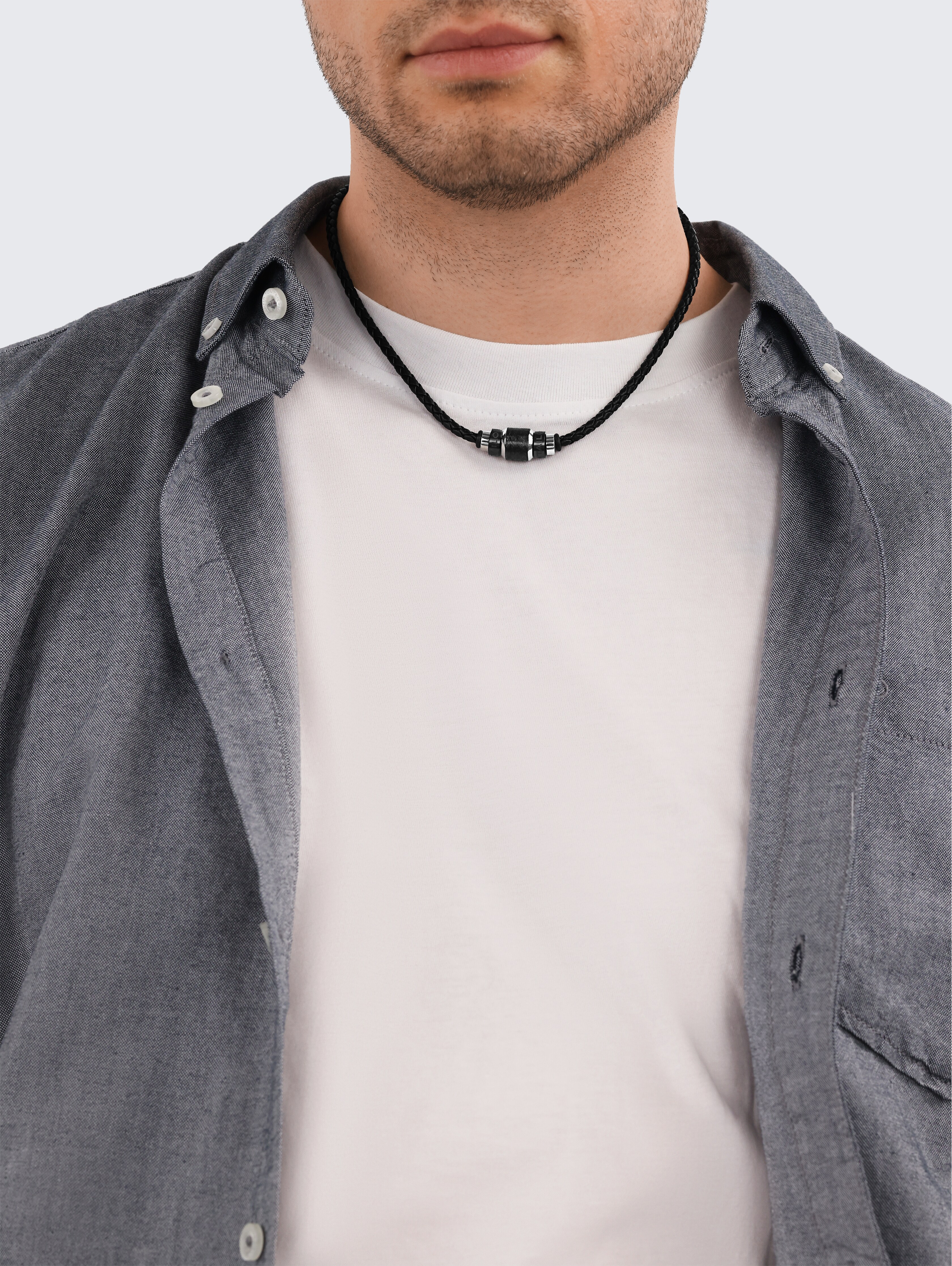 Halskette mit Anhänger aus Edelstahl mehrfarbig von Men, multi-color