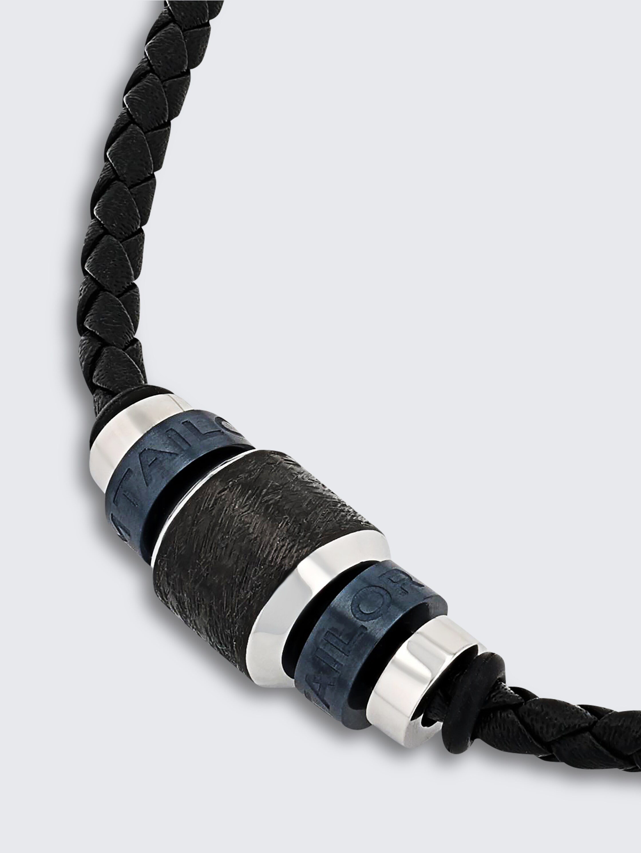 Necklace with pendant made of multicolored stainless steel - multicolor_1 - 