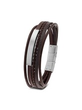 Ausgewählt, Gravurarmaband aus Edelstahl silber von Tom Tailor, silber