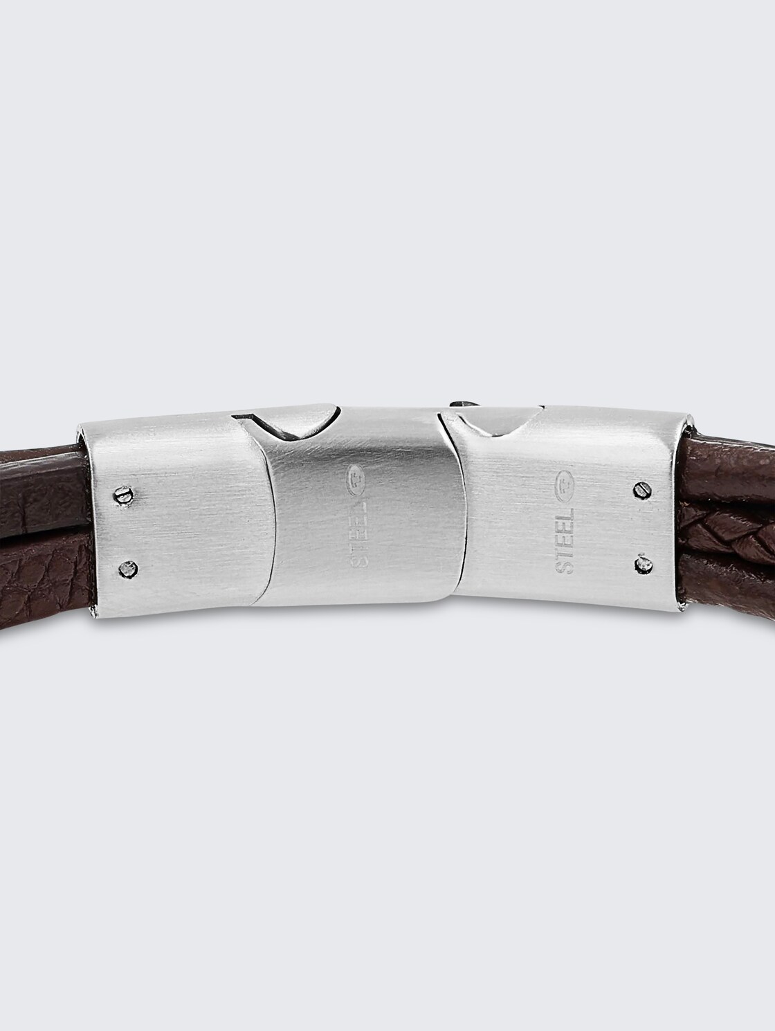 Gravurarmaband aus Edelstahl silber - silver