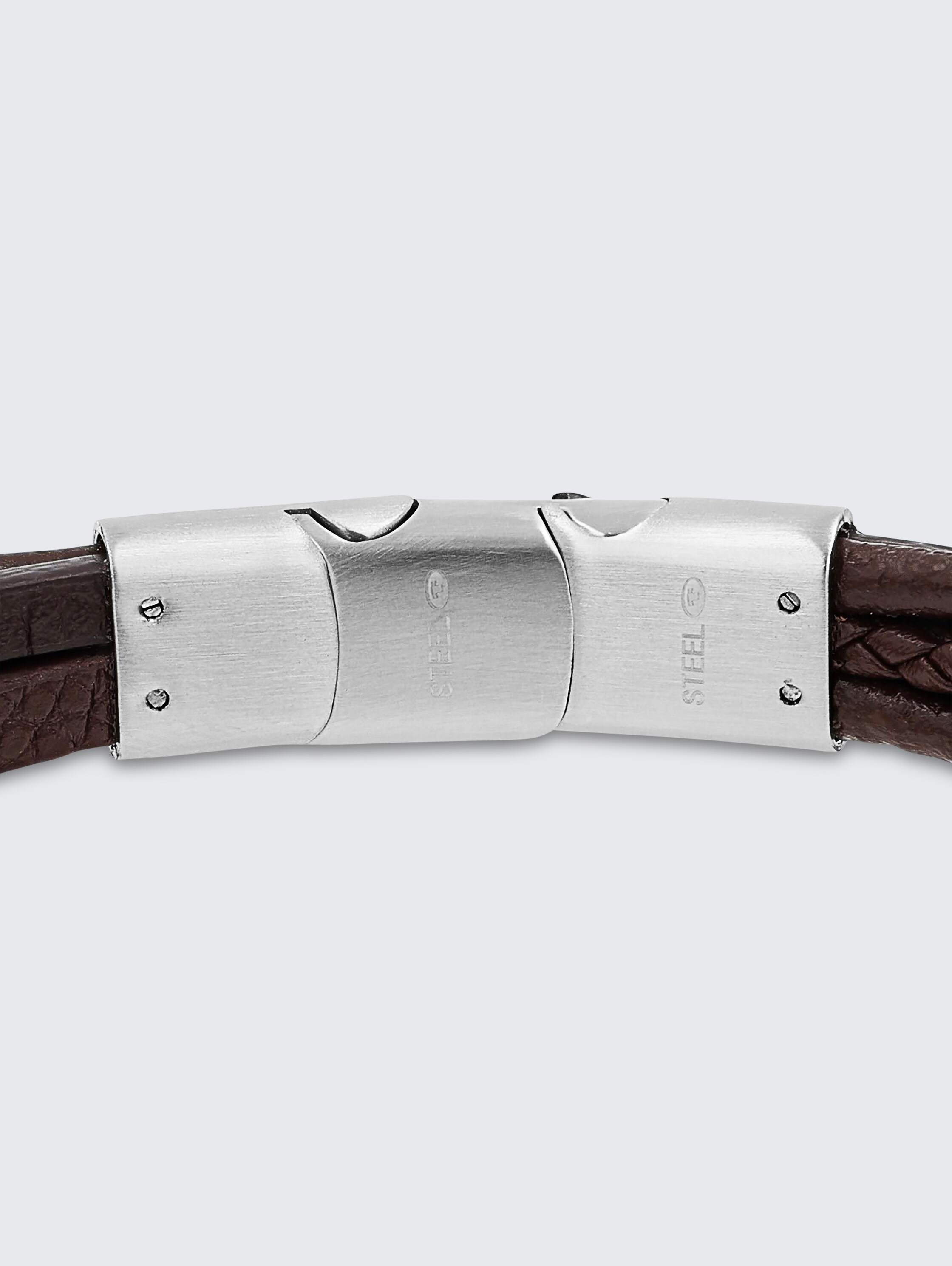 Gegraveerde armband van roestvrij staal, zilverkleurig - silver - 