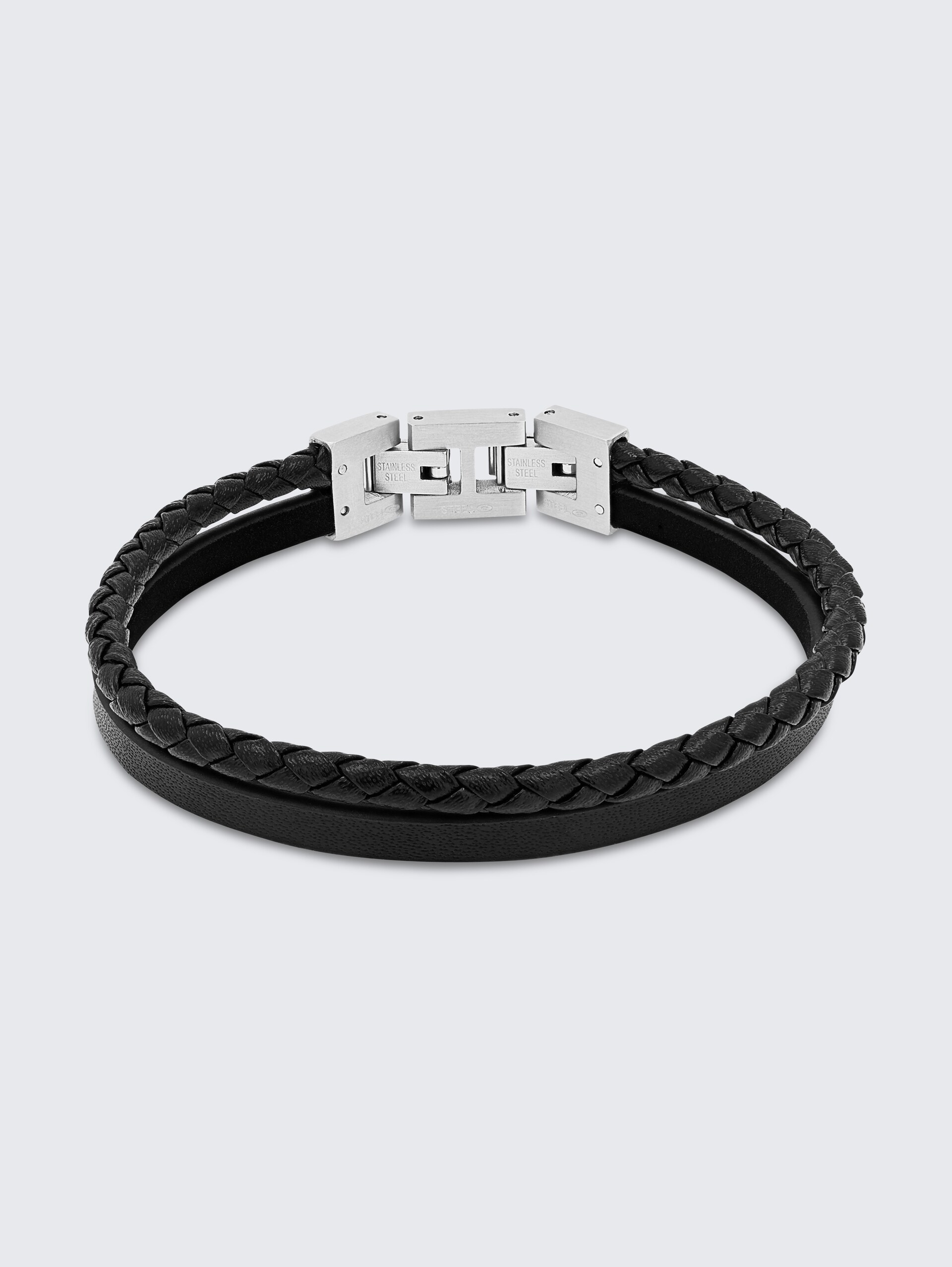 Gliederarmkette aus Edelstahl silber - silver
