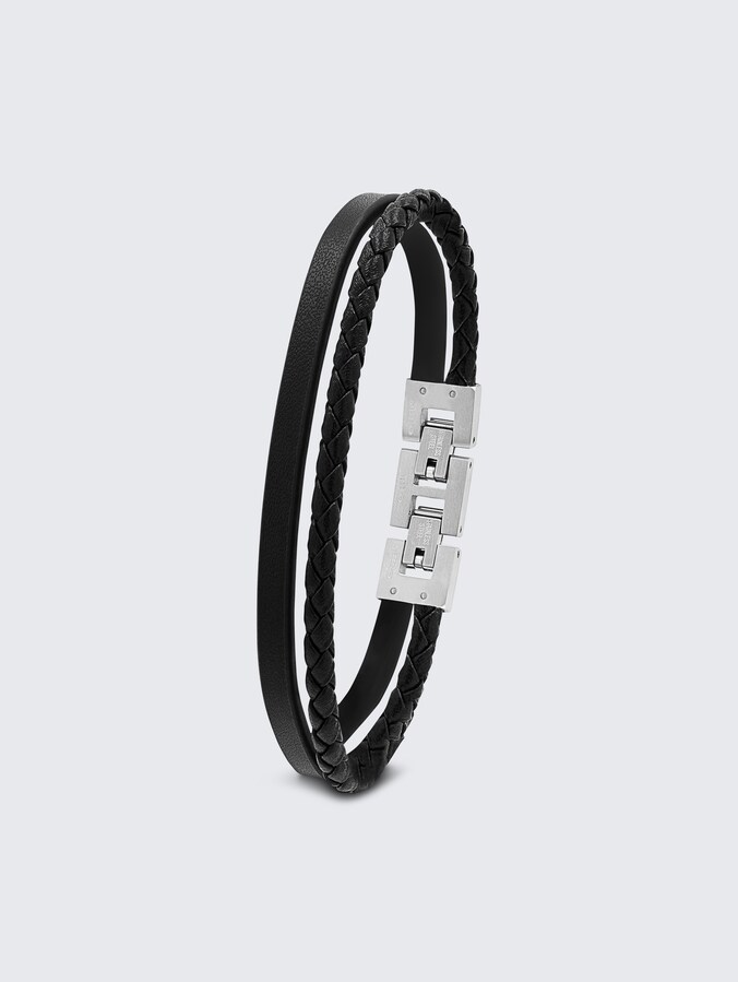 Gliederarmkette aus Edelstahl silber von Men, silver