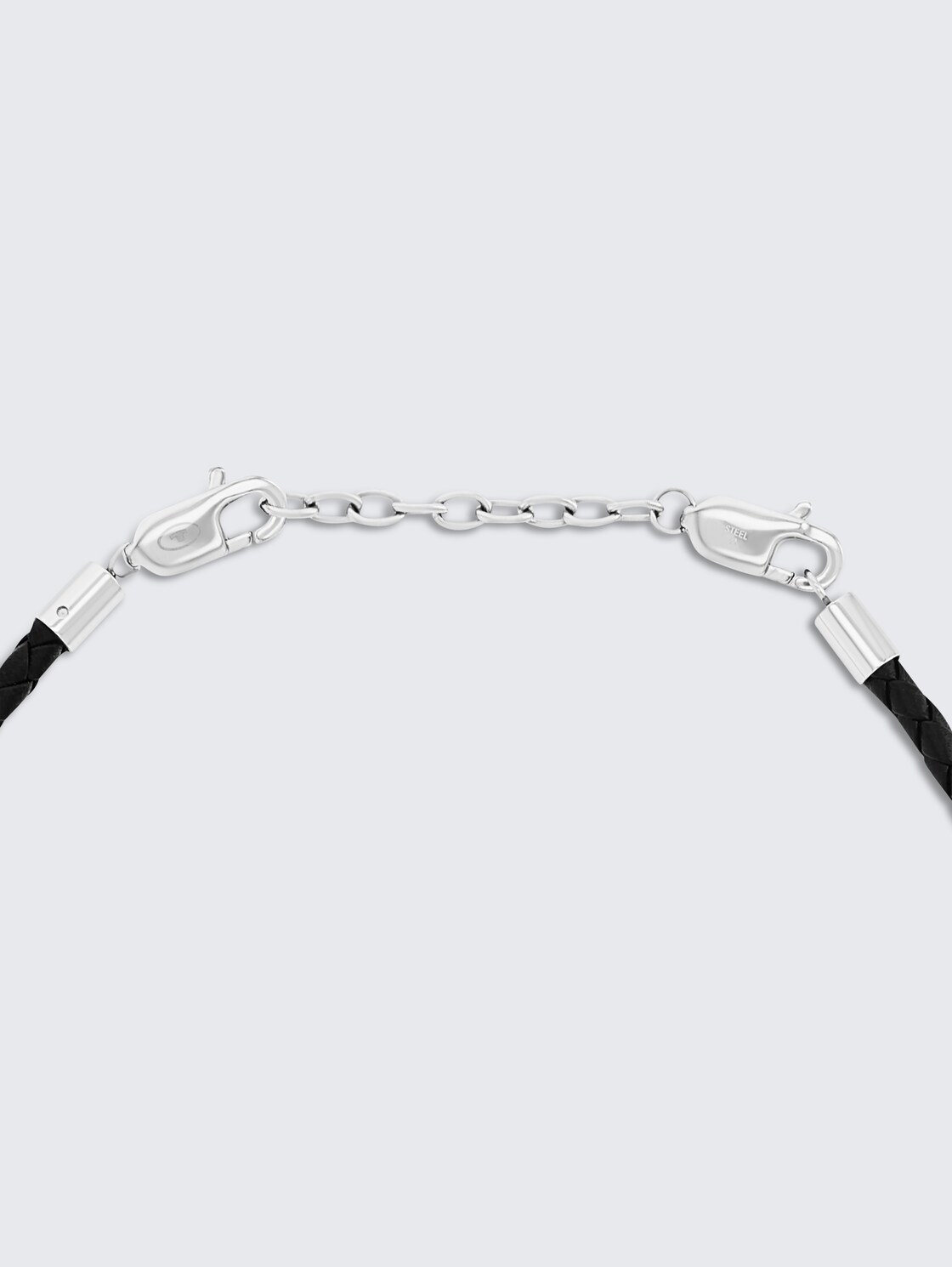 Halskette mit Kreuz Anhänger aus Edelstahl silber - silver