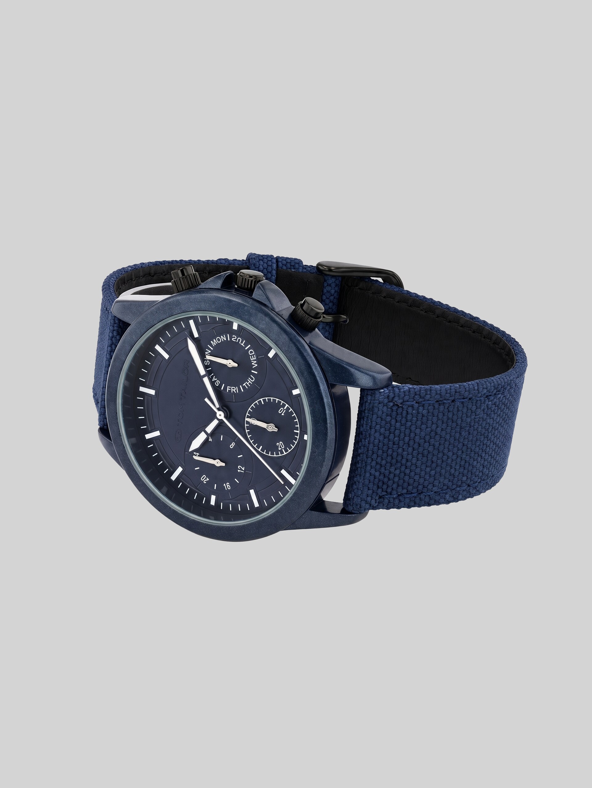 Armbanduhr Chronograph marineblau - gun