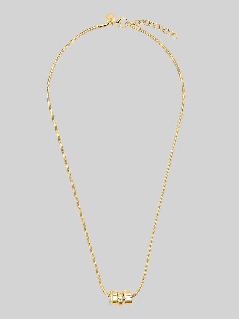 Necklace with pendant – gold-coloured stainless steel by Women, gold