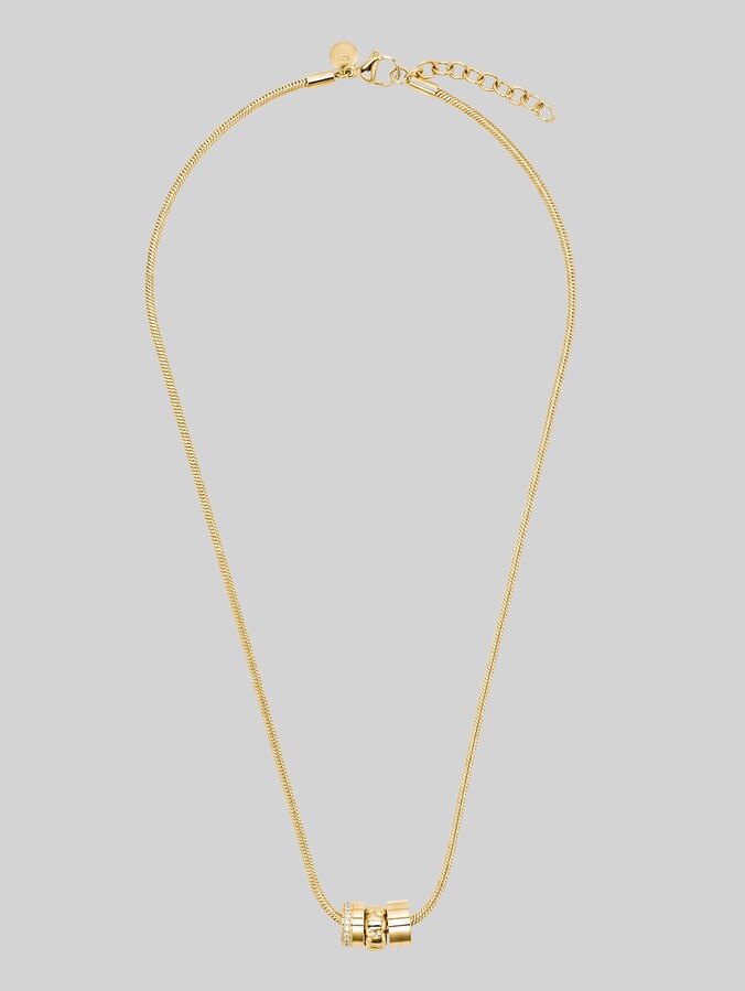Ketting met hanger - roestvrij staal goud door Women, gold
