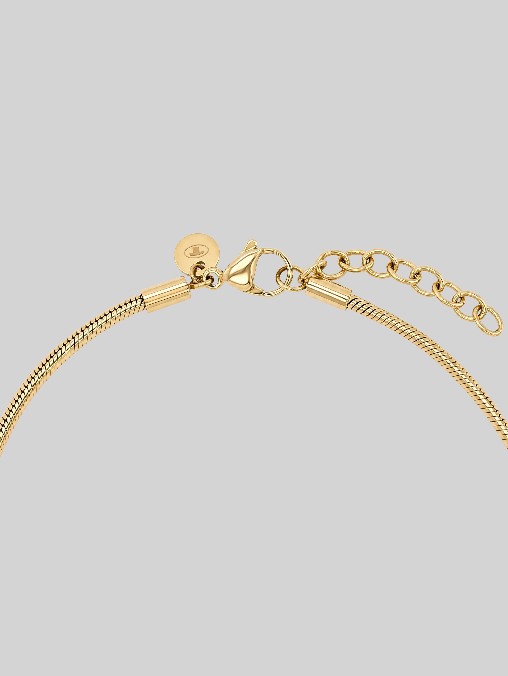 Halskette mit Anhänger - Edelstahl gold - gold
