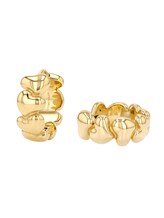 Ausgewählt, Creolen mit Herzen - Edelstahl gold von Tom Tailor, gold